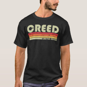 Camiseta Nome do Presente Creed Personalizado Engraçado Ret