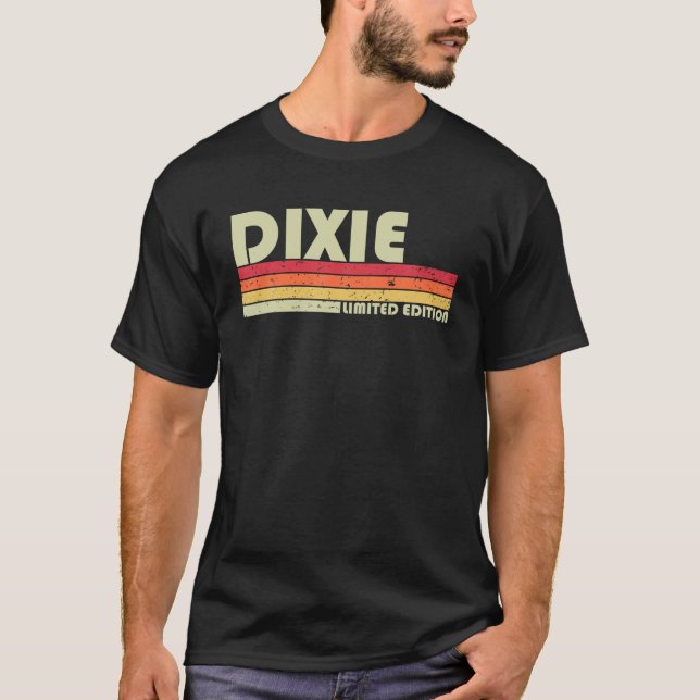 Camiseta Nome do presente DIXIE Versão Personalizada Retroa (Frente)