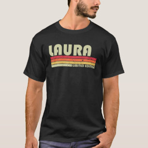 Camiseta Nome do presente LAURA - Vintage personalizado - 8