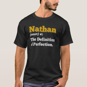 Camiseta Nome do Presente Nathan Nome Personalizado de Aniv