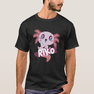 Camiseta Nome do Rapaz Bonito RIKO com adorável AXOLOTL