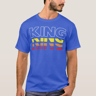 Camiseta Nome do Rei Primeiro Nome Divertido Vintage Pôr do