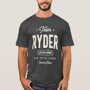 Camiseta Nome do Ryder da Equipe Nome do Ryder