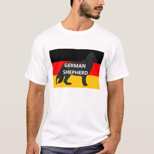 Camiseta nome do silo do german shepherd no germuitos-flag.
