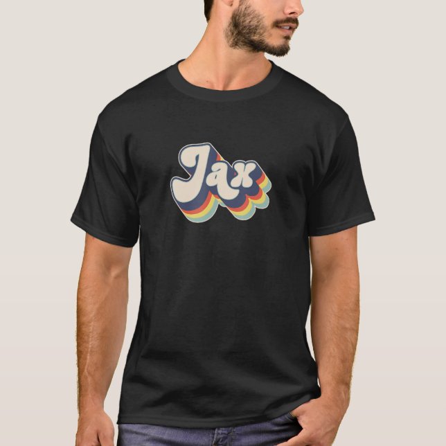 Camiseta Nome do sobrenome personalizado Jax (Frente)