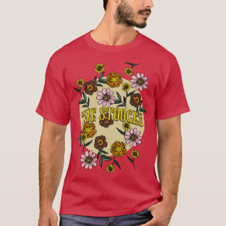 Camiseta Nome do Stooges Flor Personalizado Flor Retro Flor
