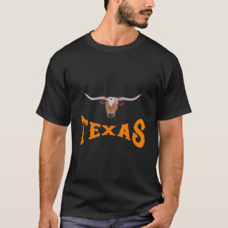 Camiseta Nome do Texas com Cabeça Longhorn Steers