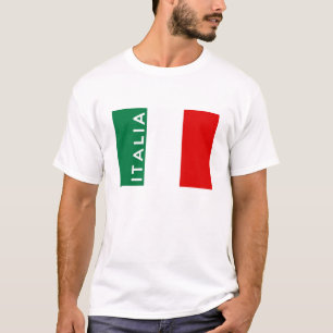 Camiseta nome do texto do país da bandeira de Italia itali