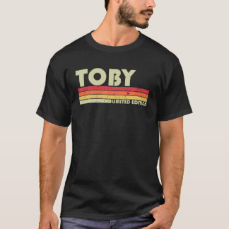 Camiseta Nome do TOBY Retro Personalizado Vintage 80S 90S N