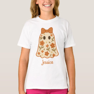 Camiseta Nome do Traje Personalizado de Halloween de Fantas