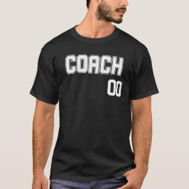 Camiseta Nome do treinador personalizado e estilo 'Number J