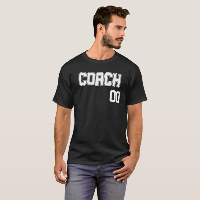 Camiseta Nome do treinador personalizado e estilo 'Number J (Frente Completa)