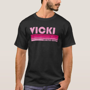 Camiseta Nome do VICKI Introdução Personalizada da Vintage 