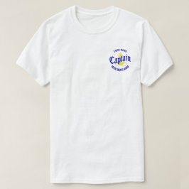 Camiseta Nome dos iates e capitão do navio
