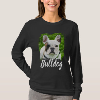 Camiseta Nome e Foto de Tipografia Moderna Simples de Pet