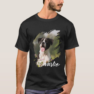 Camiseta Nome e foto personalizados modernos e simples para