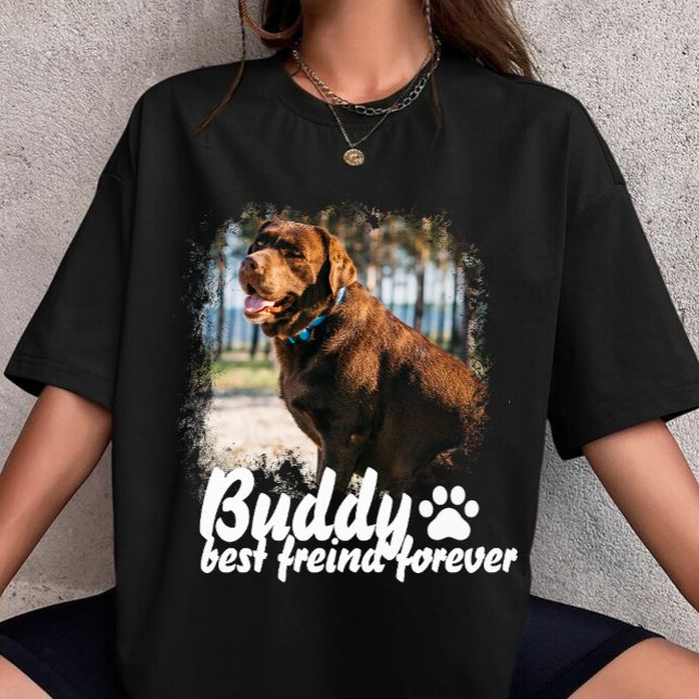 Camiseta Nome e Foto Personalizados Simples Modernos para P (Criador carregado)