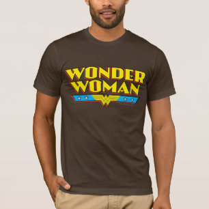 Camiseta Nome e logotipo da Mulher Maravilha