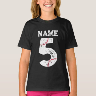 Camiseta Nome e número 5 Baseball, Equipe Baseball
