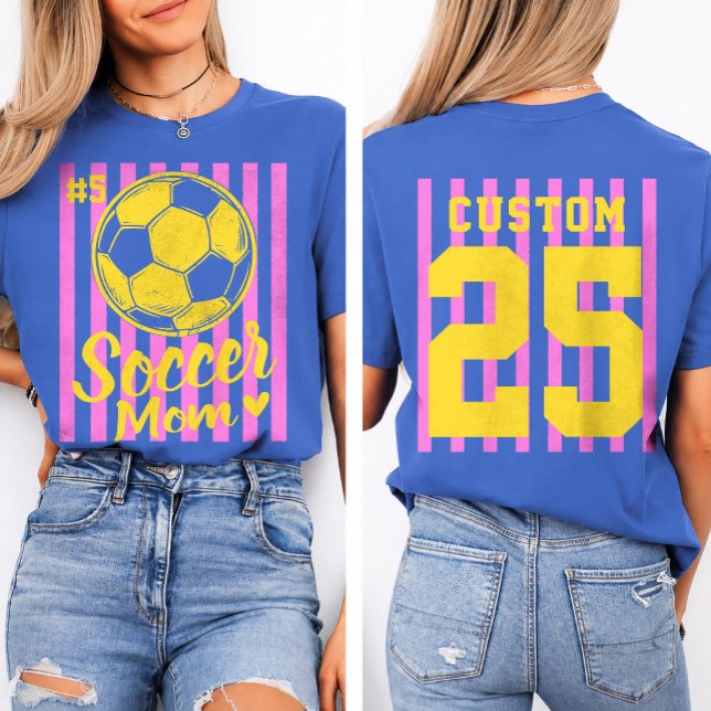 Camiseta Nome e Número Personalizado da Mãe de Futebol (Criador carregado)