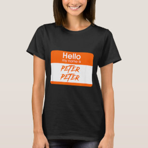 Camiseta Nome é Peter Peter Comedor de Abóbora Engraçado Ha