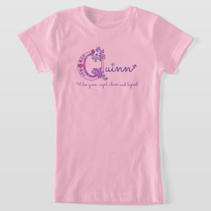 Camiseta Nome e significado das garotas de Quinn