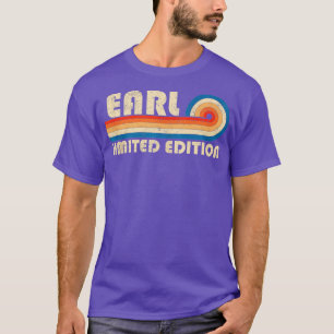 Camiseta Nome EARL Personalizado Funny Retro Vintage Birthd