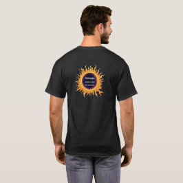 Camiseta Nome Eclipse Solar Total Aquarela Ousada