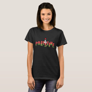 Camiseta Nome Elegante da Palestina Watermelon
