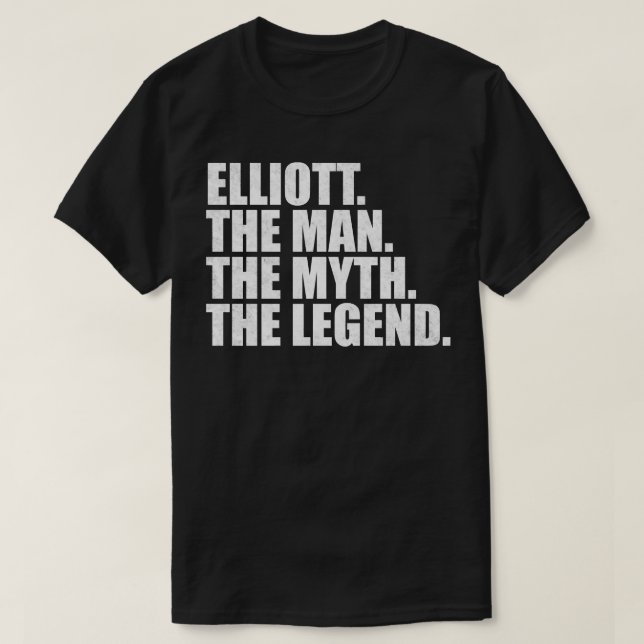 Camiseta Nome ElliottElliott Nome próprio Elliott (Frente do Design)