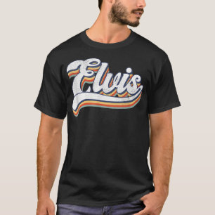 Camiseta Nome Elvis do Coração do Amor Grunge Personalizado