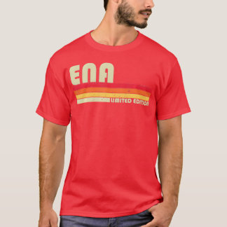 Camiseta Nome ENA Personalizado Retro Vintage menina anos 8
