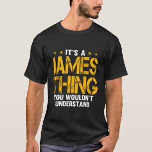 Camiseta Nome Engraçado James Say