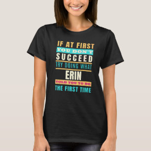 Camiseta Nome Erin Personalizado Nome Erin