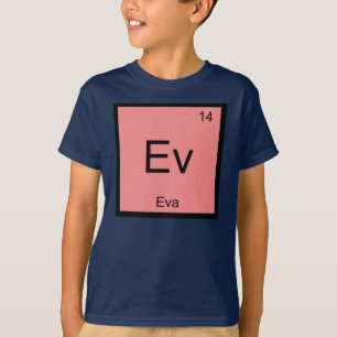 Camiseta Nome Eva Química Elemento Tabela Periódica
