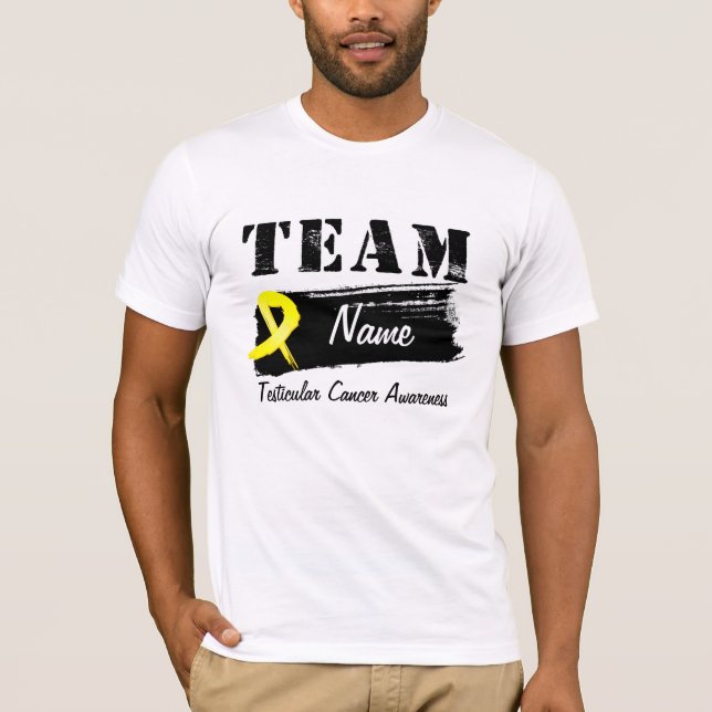 Camiseta Nome feito sob encomenda da equipe - cancer (Frente)