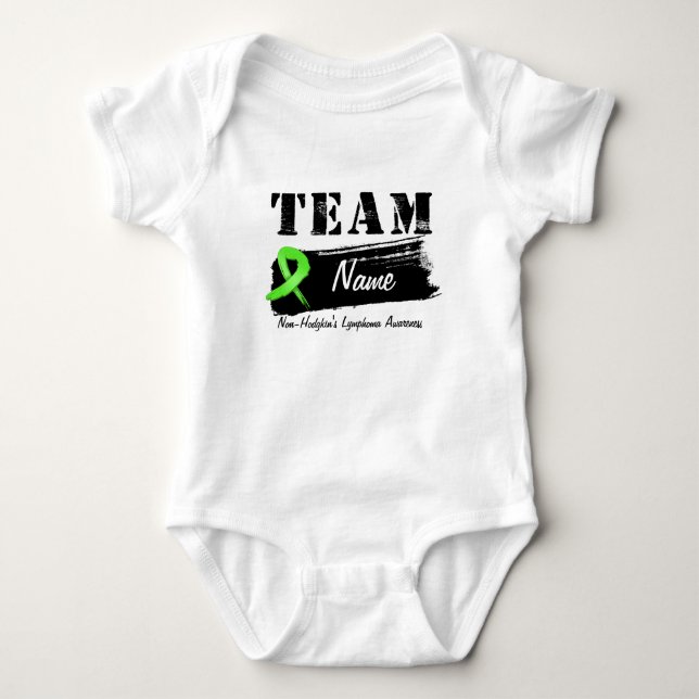 Camiseta Nome feito sob encomenda da equipe - linfoma (Frente)