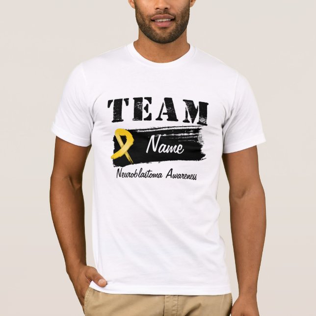 Camiseta Nome feito sob encomenda da equipe - Neuroblastoma (Frente)