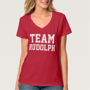 Camiseta Nome feito sob encomenda do Natal   de Rudolph  