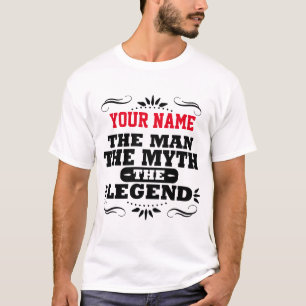 CAMISETA NOME FEITO SOB ENCOMENDA O HOMEM O MITO A LEGENDA