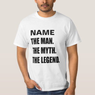 Camiseta Nome feito sob encomenda o homem o mito o shir