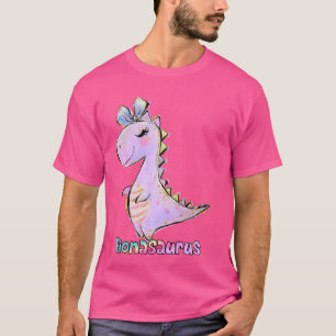 Camiseta Nome Fiona Shirt Girl Dinossaur Festa de aniversár