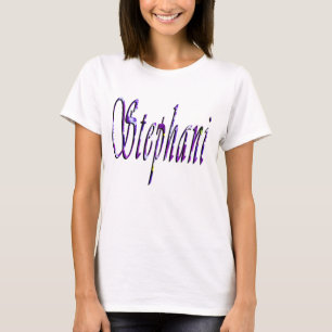 Camiseta Nome Floral Stephani,