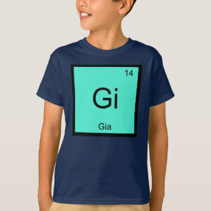 Camiseta Nome Gia Elemento Químico Tabela Periódica