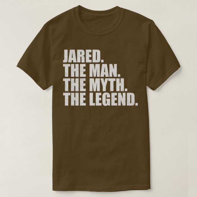 Camiseta Nome Jared Jared Nome Jared nome fornecido (Frente do Design)