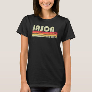 Camiseta Nome JASON - Versão Personalizada do Retro Vintage