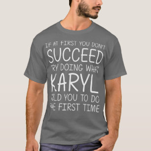 Camiseta Nome KARYL Personalizado Aniversário Engraçado Nat