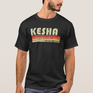 Camiseta Nome KESHA Nome Personalizado Retro Vintage 80s 90
