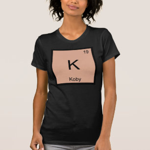 Camiseta Nome Koby Elemento Químico Mesa Periódica