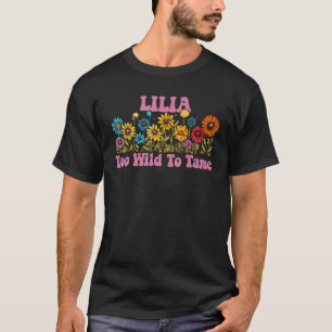 Camiseta Nome LIA Denominação Cute Retro Girls Wildflower L